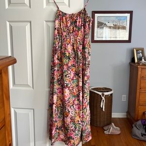 Floral cotton maxi dress